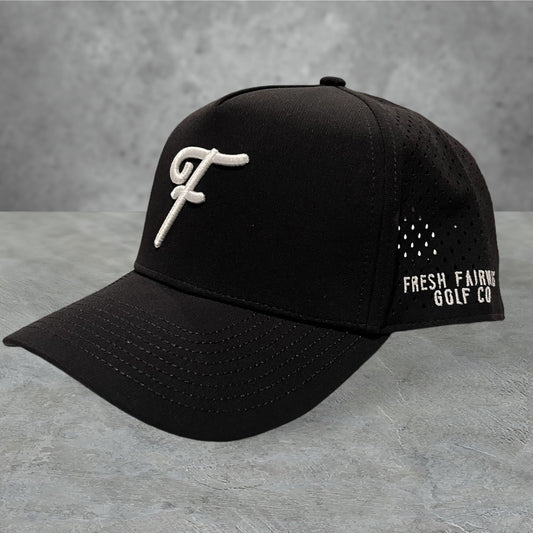 Black Logo Golf Hat