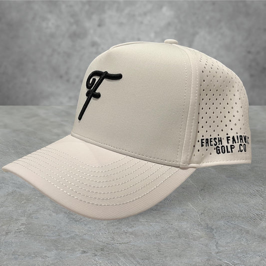 White Logo Golf Hat