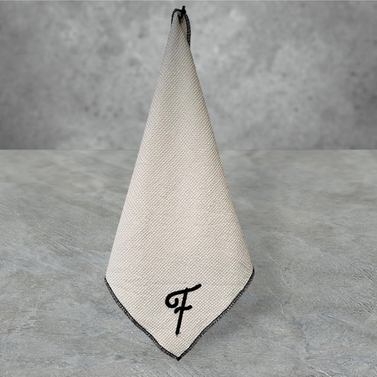 White Logo Golf Towel